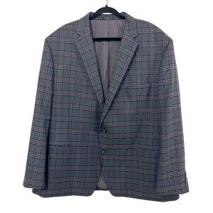 Shaquille O'neal Gray Plaid Men's Blazer Sport Coat Jacket - Size XLG